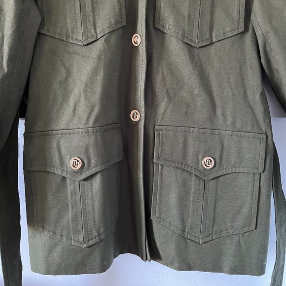 Maje Guesna Dark Khaki Jacket (NWT) - Picture 6 of 16